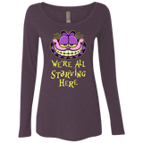 T-Shirts Vintage Purple / Small We're all starving Women's Triblend Long Sleeve Shirt