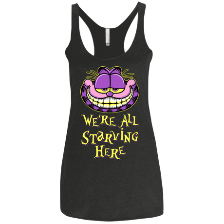 T-Shirts Vintage Black / X-Small We're all starving Women's Triblend Racerback Tank