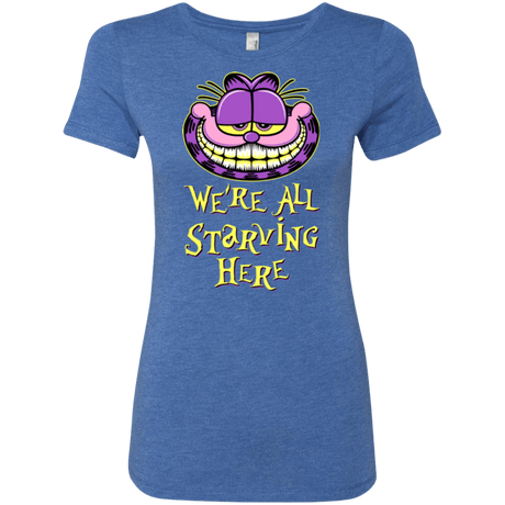 T-Shirts Vintage Royal / Small We're all starving Women's Triblend T-Shirt