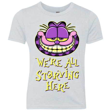 T-Shirts Heather White / YXS We're all starving Youth Triblend T-Shirt