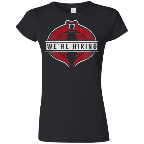 T-Shirts Black / S We're Hiring Junior Slimmer-Fit T-Shirt