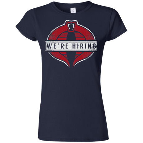 T-Shirts Navy / S We're Hiring Junior Slimmer-Fit T-Shirt