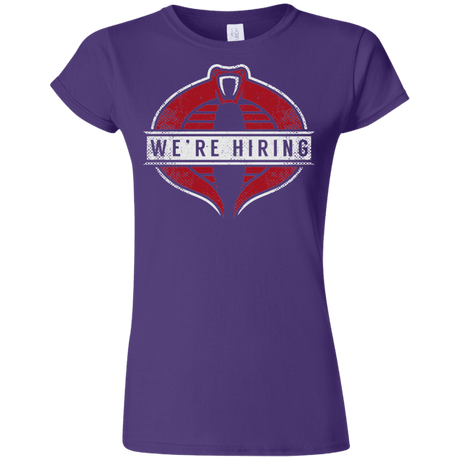 T-Shirts Purple / S We're Hiring Junior Slimmer-Fit T-Shirt