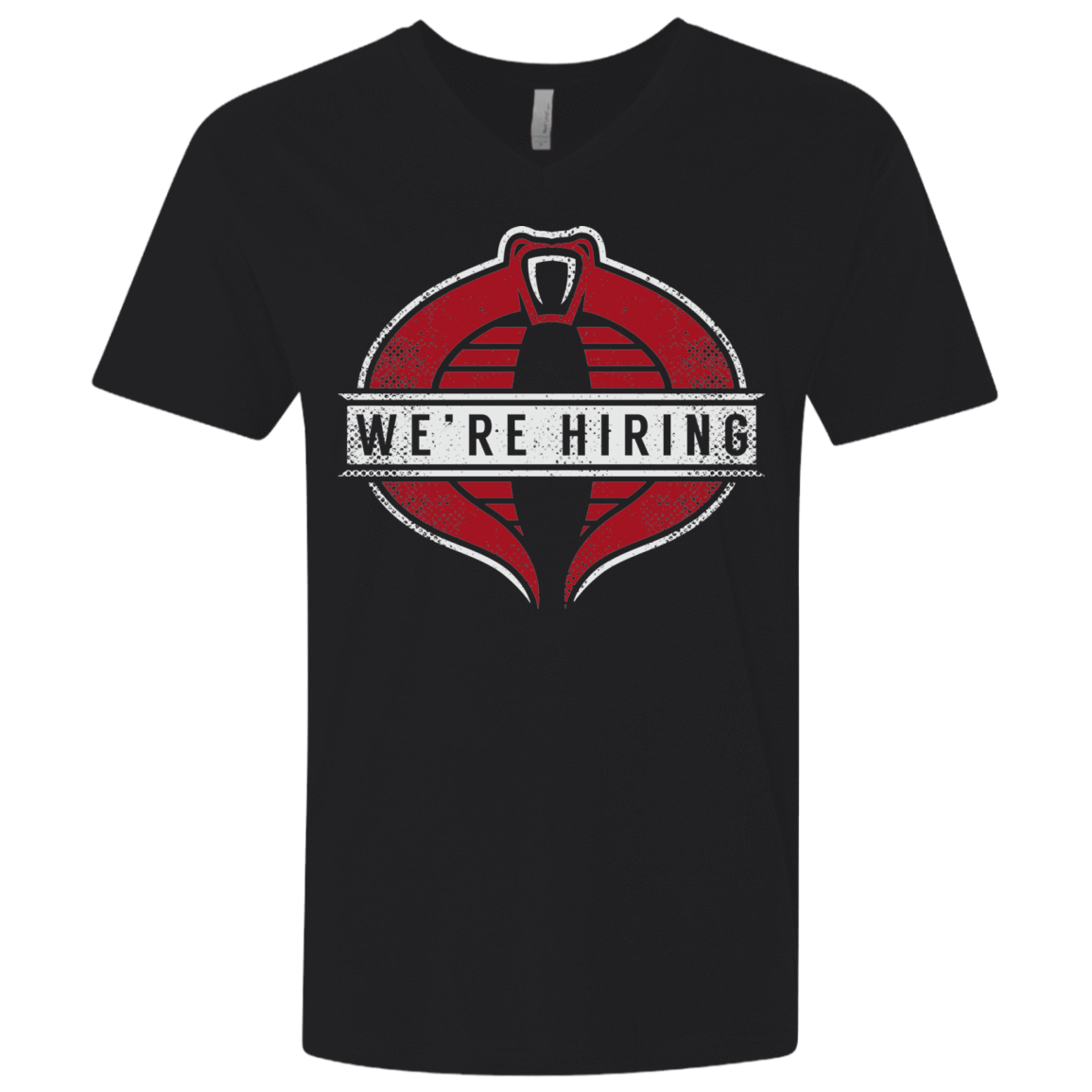 T-Shirts Black / X-Small We're Hiring Men's Premium V-Neck