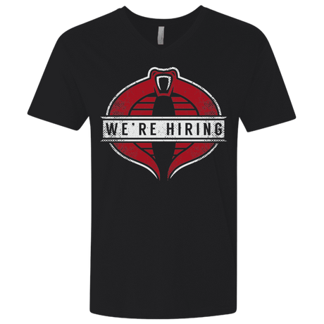 T-Shirts Black / X-Small We're Hiring Men's Premium V-Neck