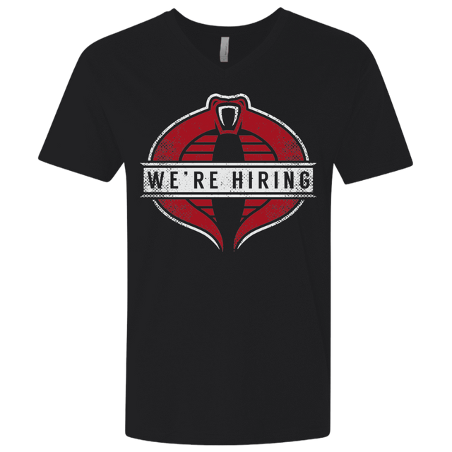 T-Shirts Black / X-Small We're Hiring Men's Premium V-Neck