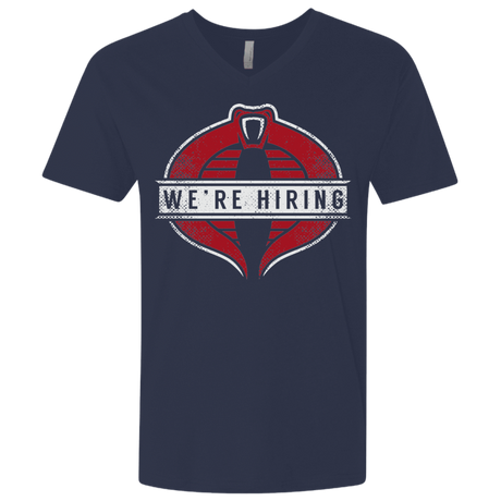 T-Shirts Midnight Navy / X-Small We're Hiring Men's Premium V-Neck