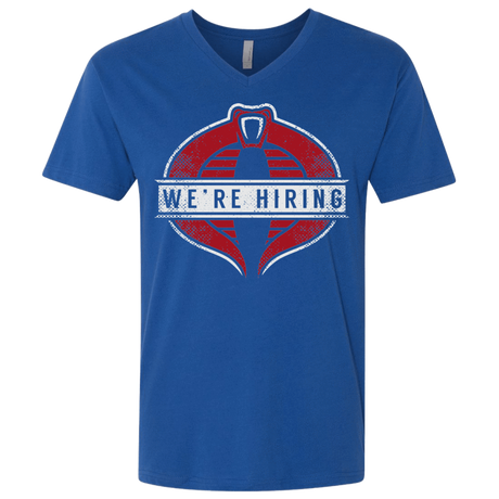 T-Shirts Royal / X-Small We're Hiring Men's Premium V-Neck