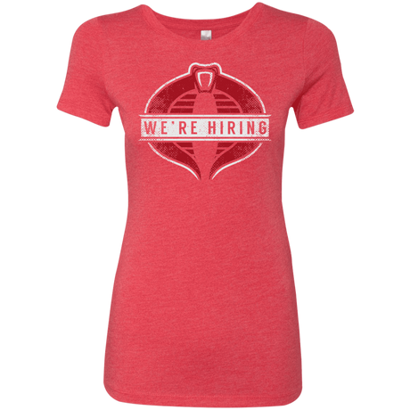 T-Shirts Vintage Red / S We're Hiring Women's Triblend T-Shirt