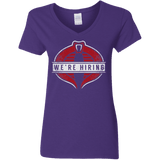 We're Hiring Women's V-Neck T-Shirt