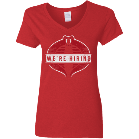 We're Hiring Women's V-Neck T-Shirt