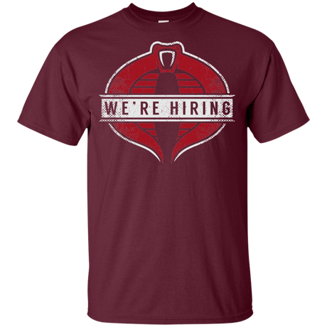 T-Shirts Maroon / YXS We're Hiring Youth T-Shirt