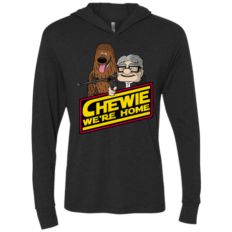 T-Shirts Vintage Black / X-Small We're home Triblend Long Sleeve Hoodie Tee