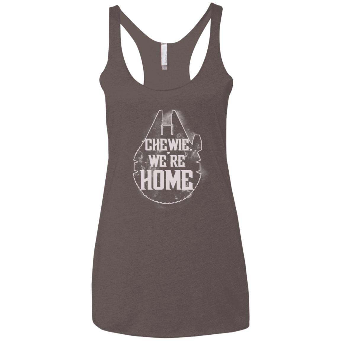 T-Shirts Macchiato / X-Small We're Home Women's Triblend Racerback Tank