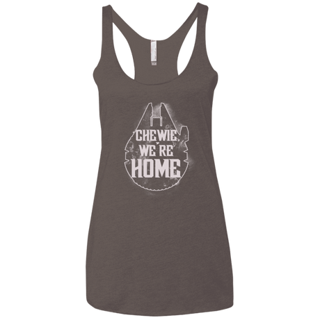 T-Shirts Macchiato / X-Small We're Home Women's Triblend Racerback Tank