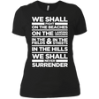 T-Shirts Black / X-Small We Shall Fight On the Beaches Women's Premium T-Shirt