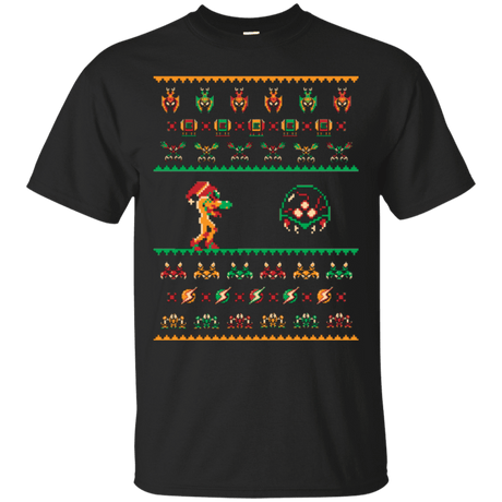 T-Shirts Black / Small We Wish You A Metroid Christmas T-Shirt