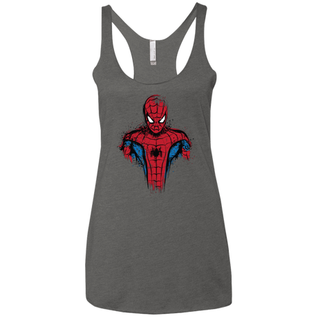 T-Shirts Premium Heather / X-Small Web warrior Women's Triblend Racerback Tank