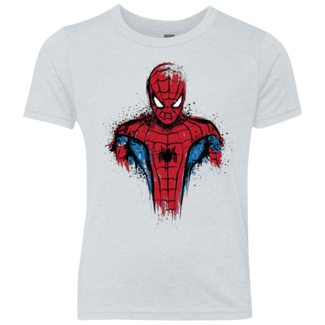 T-Shirts Heather White / YXS Web warrior Youth Triblend T-Shirt