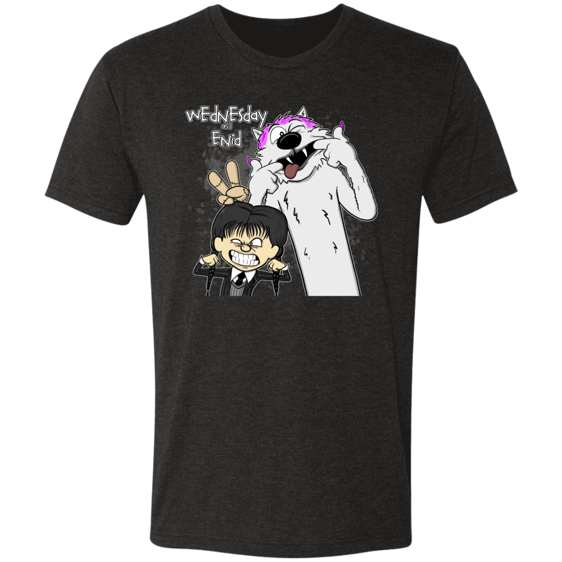 T-Shirts Vintage Black / S Wednesday & Enid Men's Triblend T-Shirt