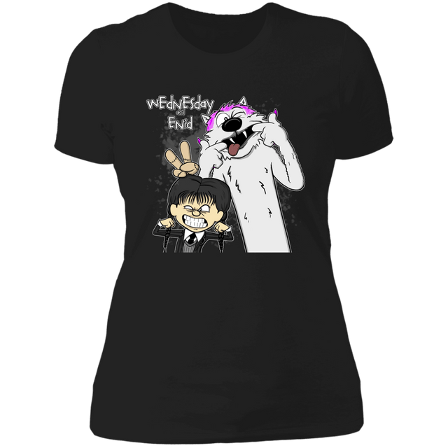 T-Shirts Black / X-Small Wednesday & Enid Women's Premium T-Shirt