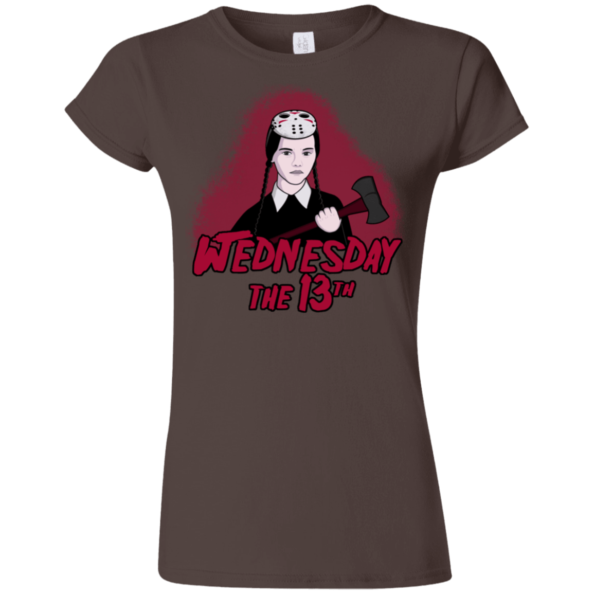T-Shirts Dark Chocolate / S Wednesday The 13th Junior Slimmer-Fit T-Shirt