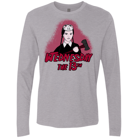T-Shirts Heather Grey / S Wednesday The 13th Men's Premium Long Sleeve