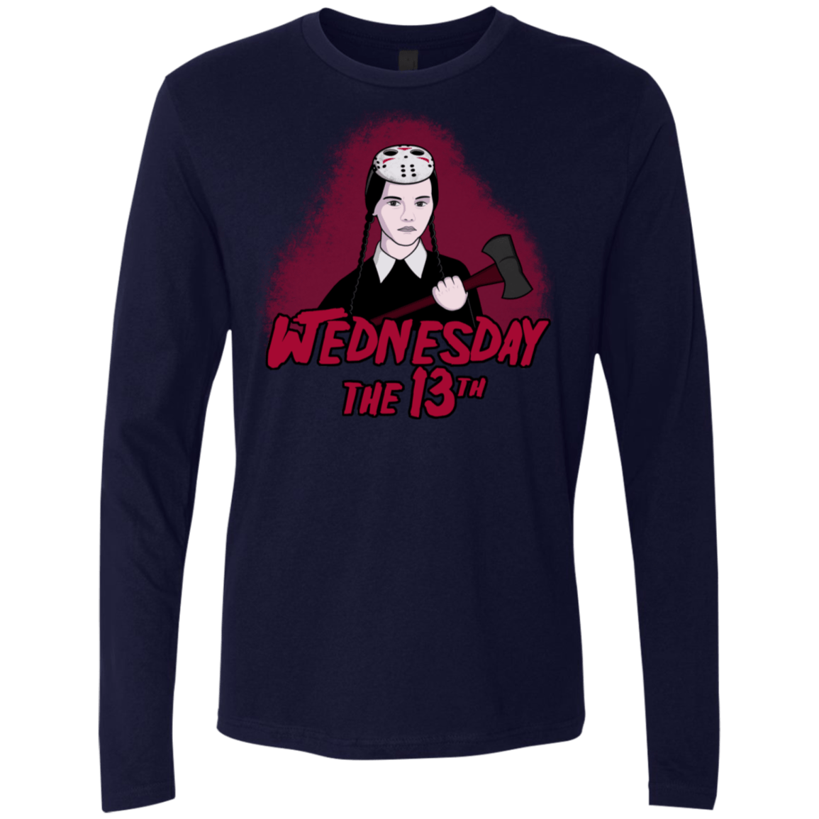 T-Shirts Midnight Navy / S Wednesday The 13th Men's Premium Long Sleeve