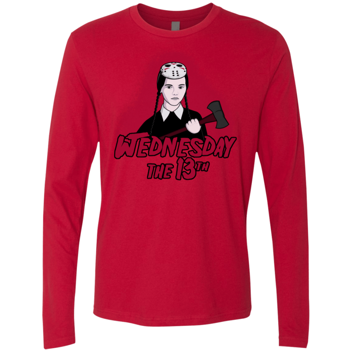 T-Shirts Red / S Wednesday The 13th Men's Premium Long Sleeve