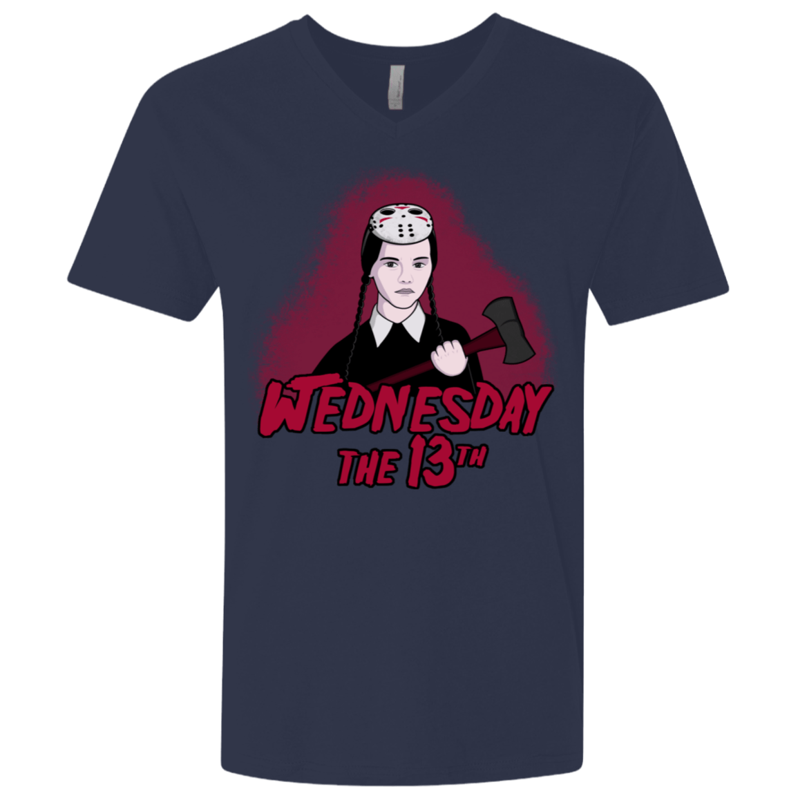 T-Shirts Midnight Navy / X-Small Wednesday The 13th Men's Premium V-Neck