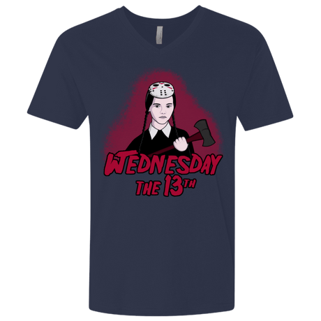 T-Shirts Midnight Navy / X-Small Wednesday The 13th Men's Premium V-Neck