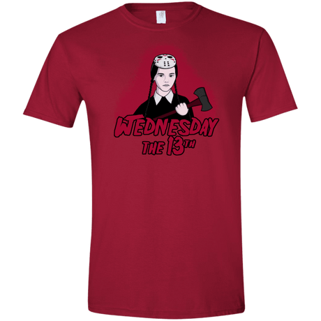 T-Shirts Cardinal Red / S Wednesday The 13th Men's Semi-Fitted Softstyle