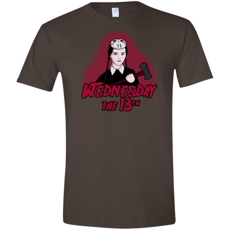 T-Shirts Dark Chocolate / S Wednesday The 13th Men's Semi-Fitted Softstyle