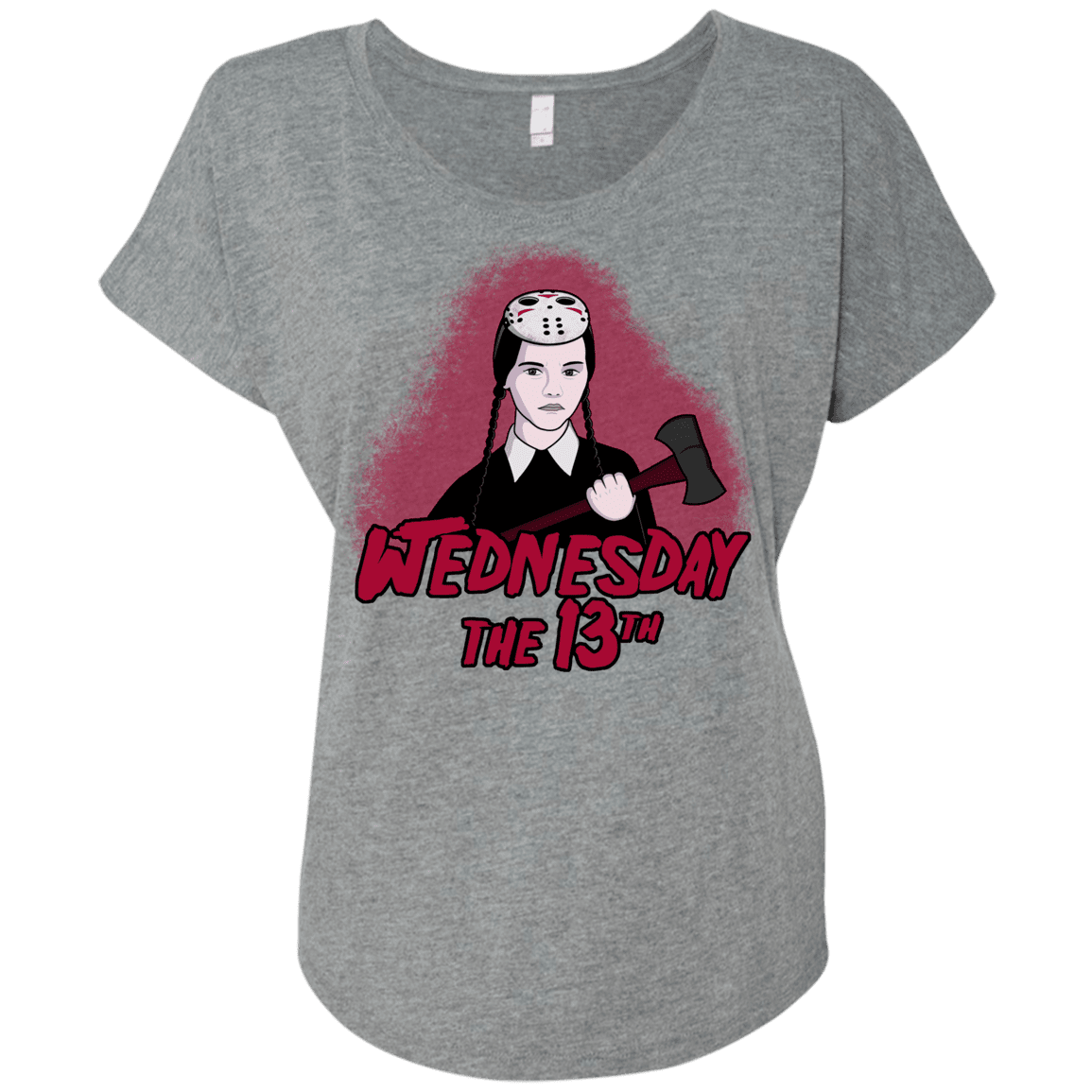 T-Shirts Premium Heather / X-Small Wednesday The 13th Triblend Dolman Sleeve