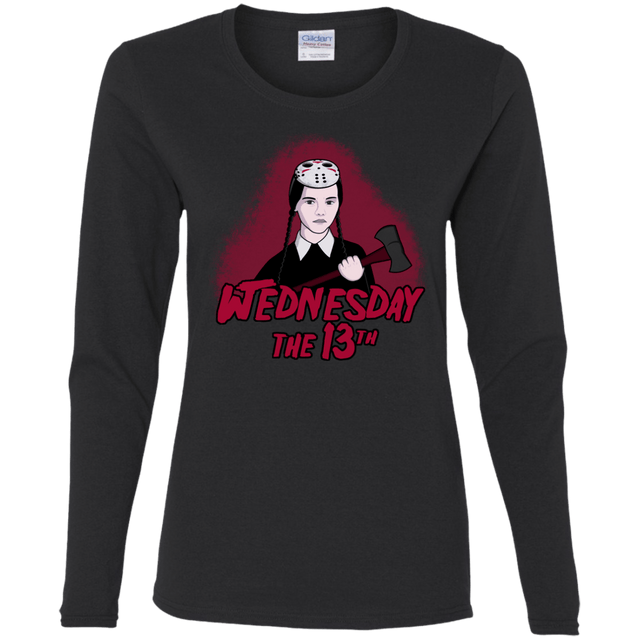 T-Shirts Black / S Wednesday The 13th Women's Long Sleeve T-Shirt