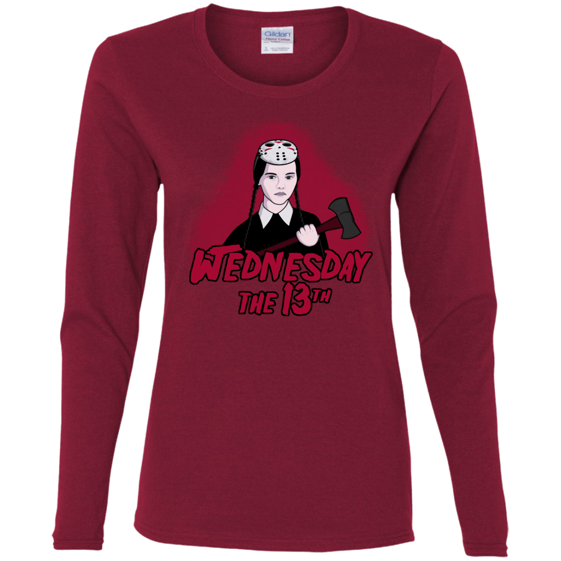 T-Shirts Cardinal / S Wednesday The 13th Women's Long Sleeve T-Shirt
