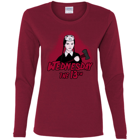 T-Shirts Cardinal / S Wednesday The 13th Women's Long Sleeve T-Shirt