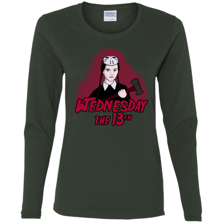 T-Shirts Forest / S Wednesday The 13th Women's Long Sleeve T-Shirt