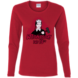 T-Shirts Red / S Wednesday The 13th Women's Long Sleeve T-Shirt