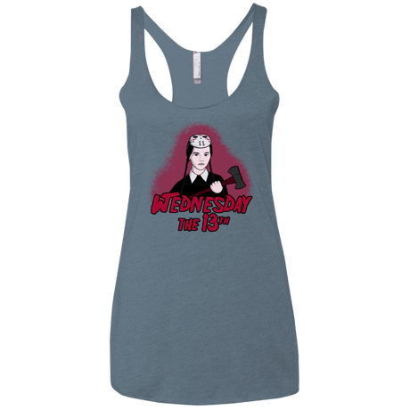 T-Shirts Indigo / X-Small Wednesday The 13th Women's Triblend Racerback Tank