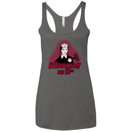 T-Shirts Premium Heather / X-Small Wednesday The 13th Women's Triblend Racerback Tank