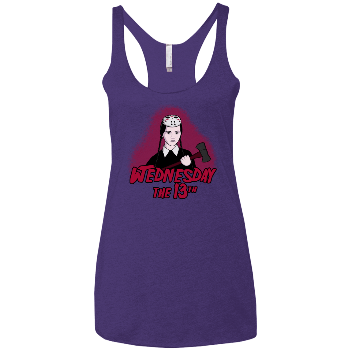 T-Shirts Purple Rush / X-Small Wednesday The 13th Women's Triblend Racerback Tank