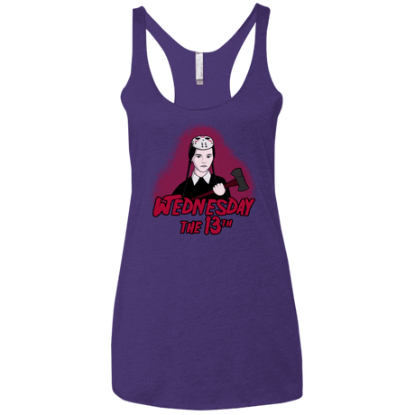 T-Shirts Purple Rush / X-Small Wednesday The 13th Women's Triblend Racerback Tank