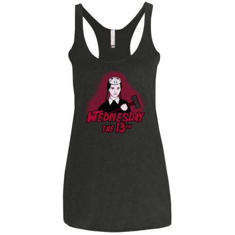 T-Shirts Vintage Black / X-Small Wednesday The 13th Women's Triblend Racerback Tank