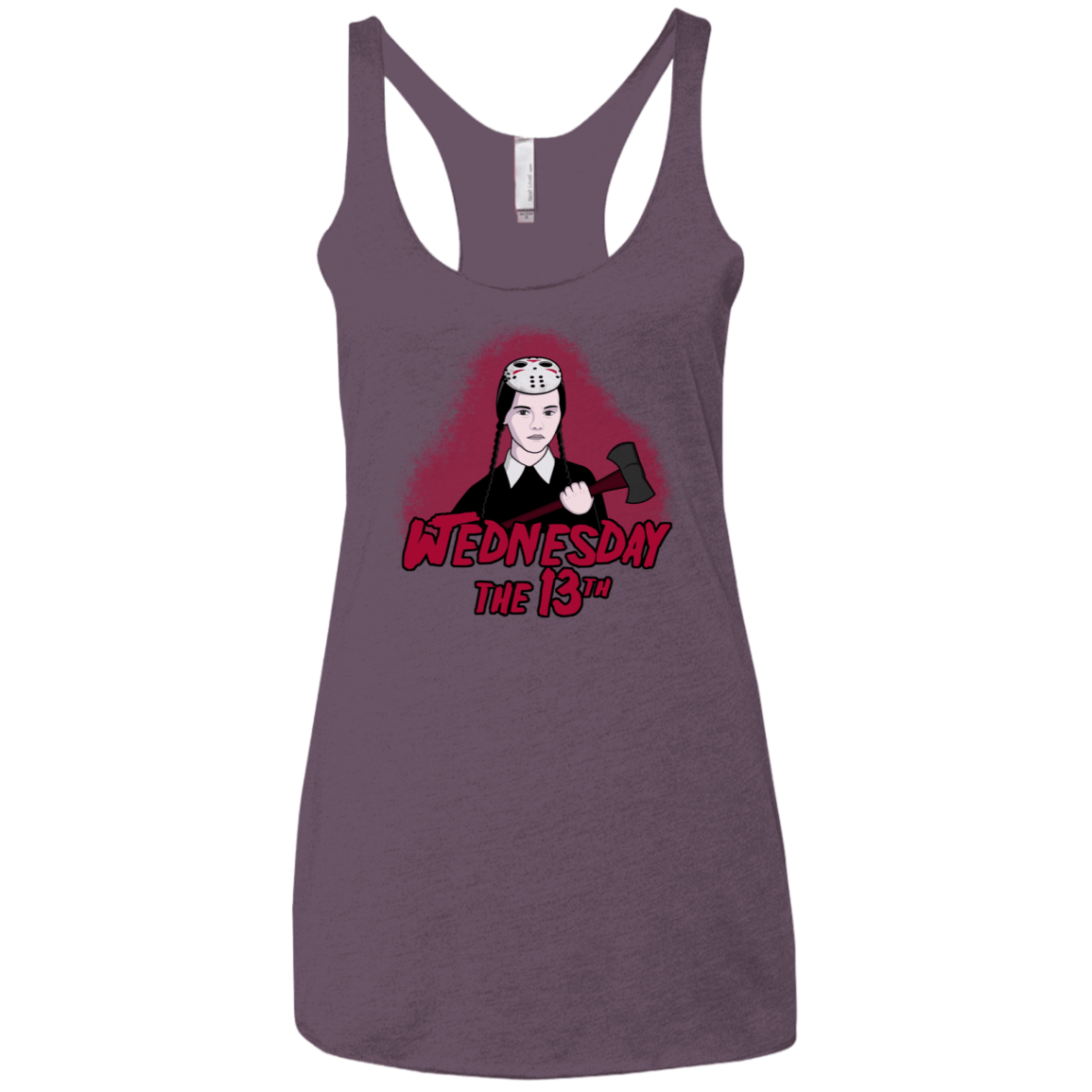 T-Shirts Vintage Purple / X-Small Wednesday The 13th Women's Triblend Racerback Tank