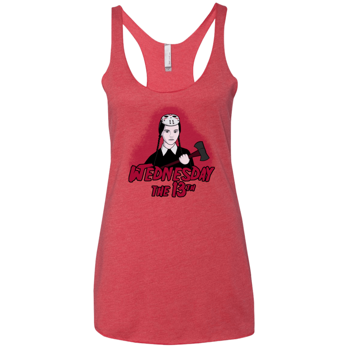 T-Shirts Vintage Red / X-Small Wednesday The 13th Women's Triblend Racerback Tank