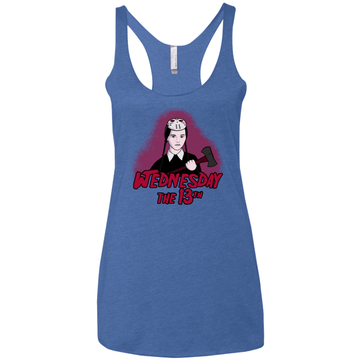 T-Shirts Vintage Royal / X-Small Wednesday The 13th Women's Triblend Racerback Tank