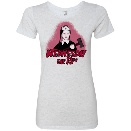 T-Shirts Heather White / S Wednesday The 13th Women's Triblend T-Shirt