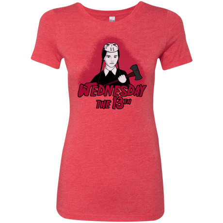 T-Shirts Vintage Red / S Wednesday The 13th Women's Triblend T-Shirt