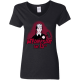 T-Shirts Black / S Wednesday The 13th Women's V-Neck T-Shirt